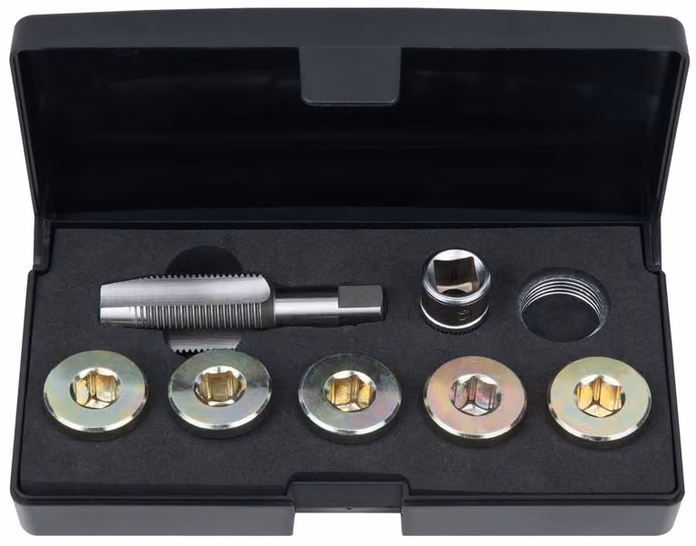 KS TOOLS Kit di riparazione tappo di scarico olio filettato 150.4940 400g