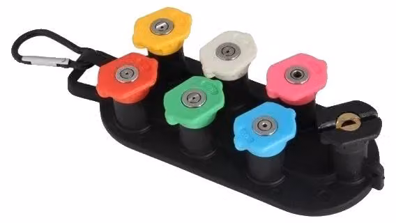 Ugelli per idropulitrici, con sistema di collegamento rapido, set codificato a colori, modello C1