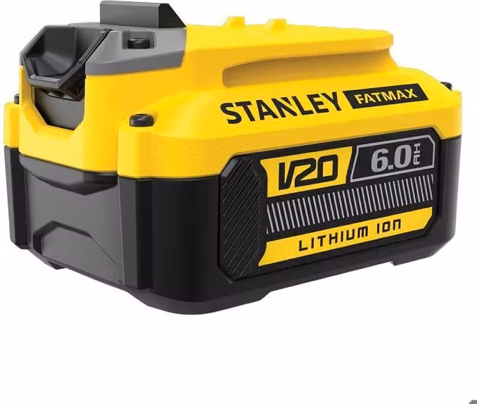 Batteria, 18 V, 6 Ah, STANLEY FATMAX V20, SFMCB206-XJ, compatibile con gli utensili STANLEY FATMAX V20