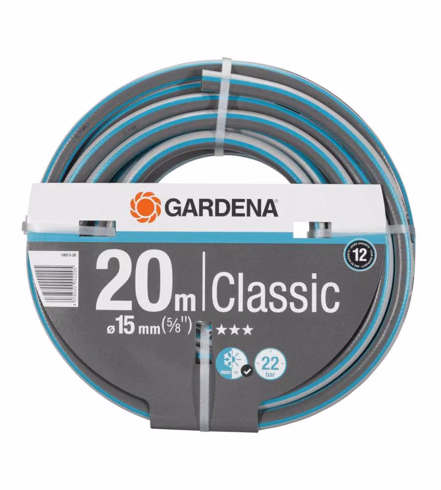Gardena Tubo da Giardino Classic 15 mm 20 m Flessibile PVC Standard