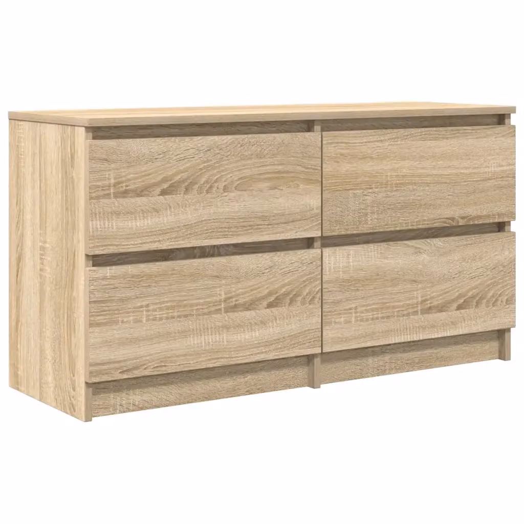 Mobile Porta TV moderno vidaXL in legno Rovere Sonoma marrone L: 100 cm, P: 35 cm, H: 54 cm – 2