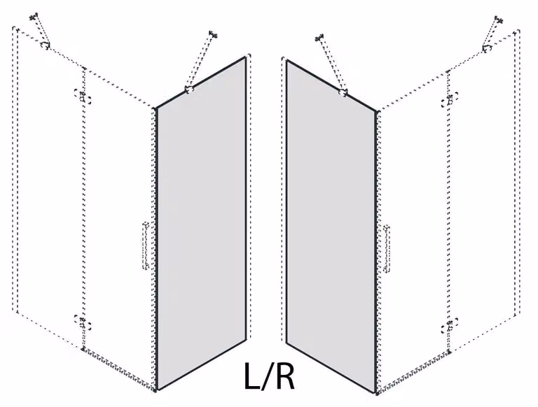 Pannello laterale in vetro Gelco TRINITY, 1200 mm, vetro trasparente