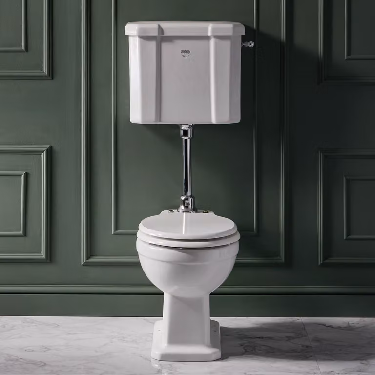 Sanitario Tradizionale con Cassetta- Sedile Soft Close - Stile Classico - Chiusura ammortizzata