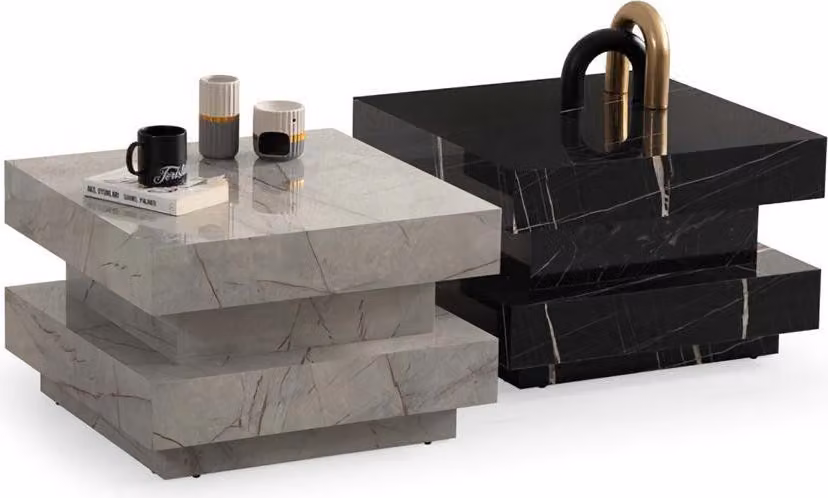 Couchtisch 2x Design Wohnzimmertisch Modern Möbel Luxus Tische 2tlg. Set