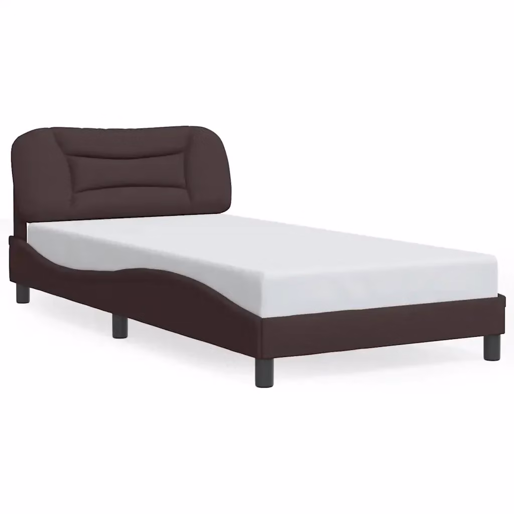 Giroletto senza materasso Hvar vidaXL in tessuto marrone scuro L 100 x P 200 cm – 2