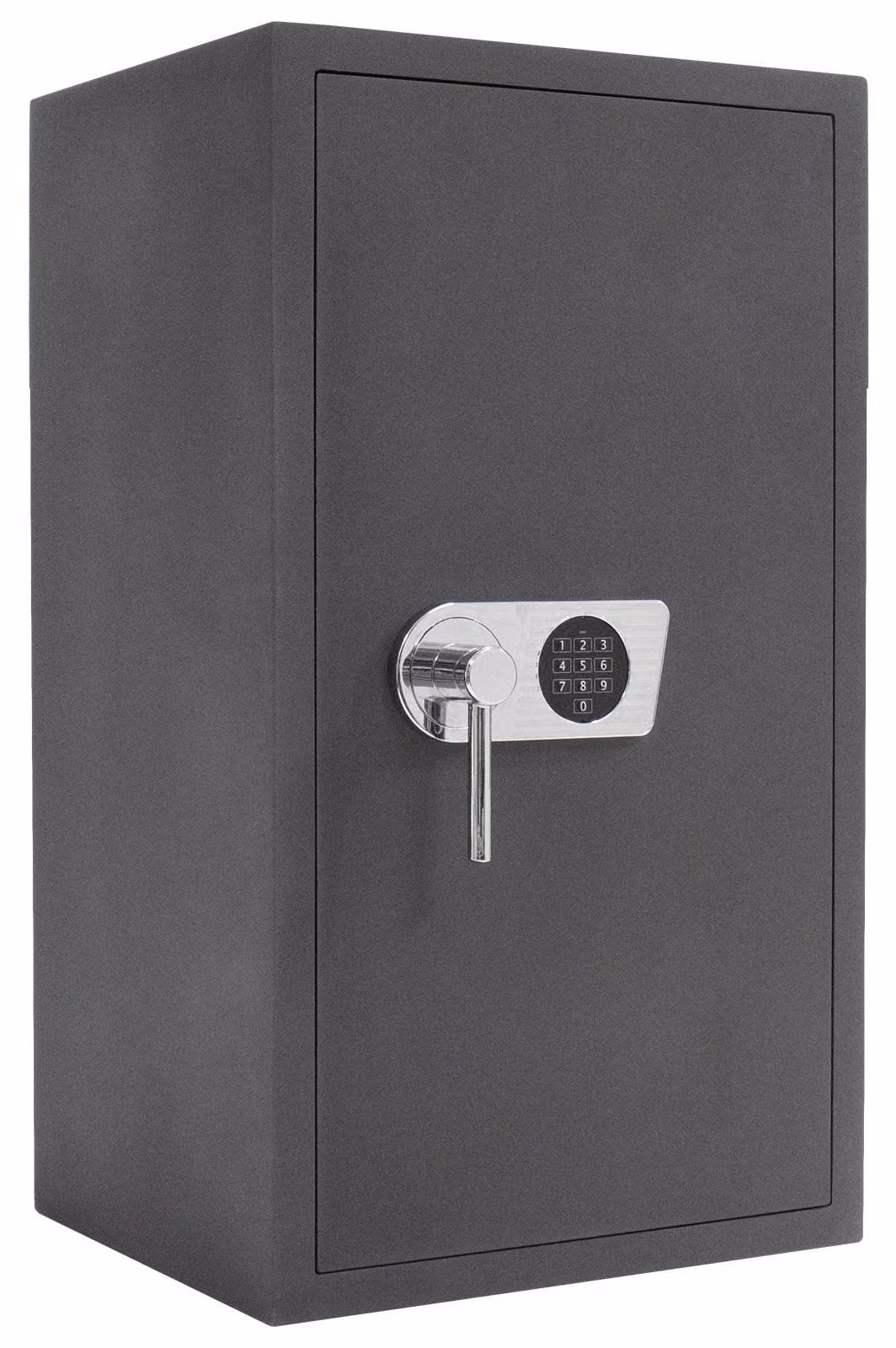 Cassaforte per la conservazione del valore, con serratura elettronica, capacità di 98 litri, realizzata in acciaio legato, colore antracite, da fissare a pavimento