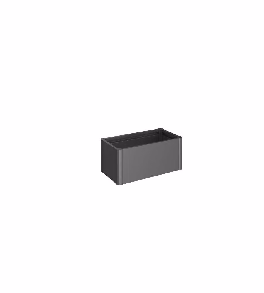 Fioriera Belvedere MINI Gr. 100 grigio scuro metallizzato