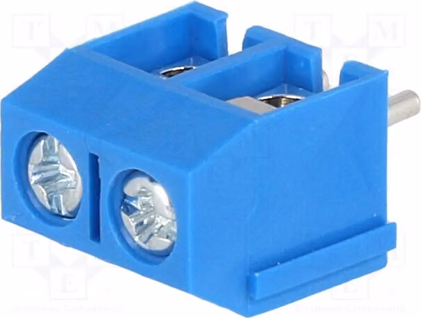 5 listelli di fissaggio per passerelle: 2 con angolo di 90° e 16A, modello TB-5.0-P-2P/BL, per cavi da 5 mm