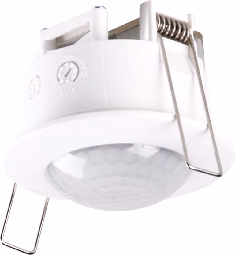 Sensore di movimento e crepuscolare PIR da incasso Polux ES-P17A1