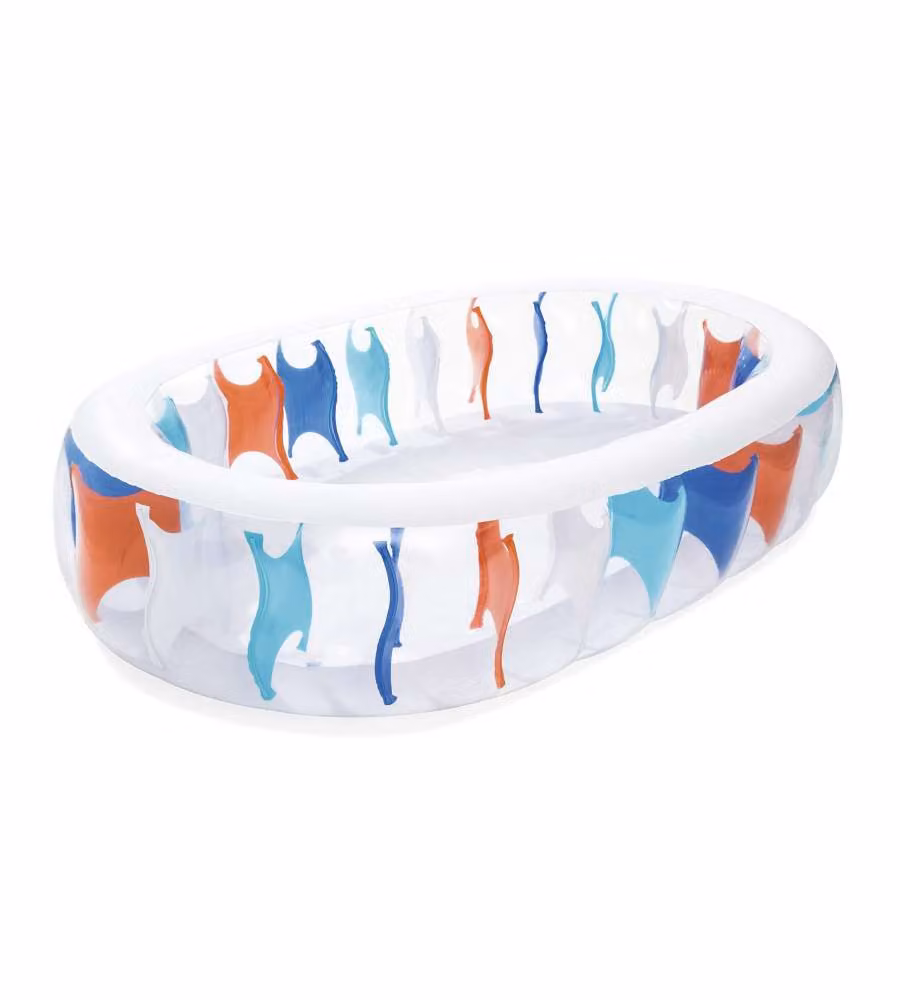 Bestway Piscina Gonfiabile Ovale 229x152x51 cm Multicolore Portatile