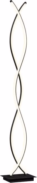 Lampada da Terra Moderna Xylo con LED Dimmabile e Regolabile, Colore Nero