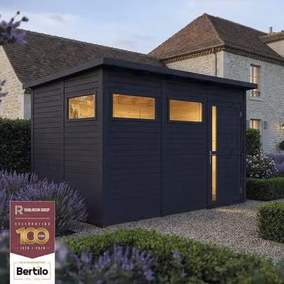 Bertilo casetta da giardino Pentus 3 - 19 mm grigio antracite