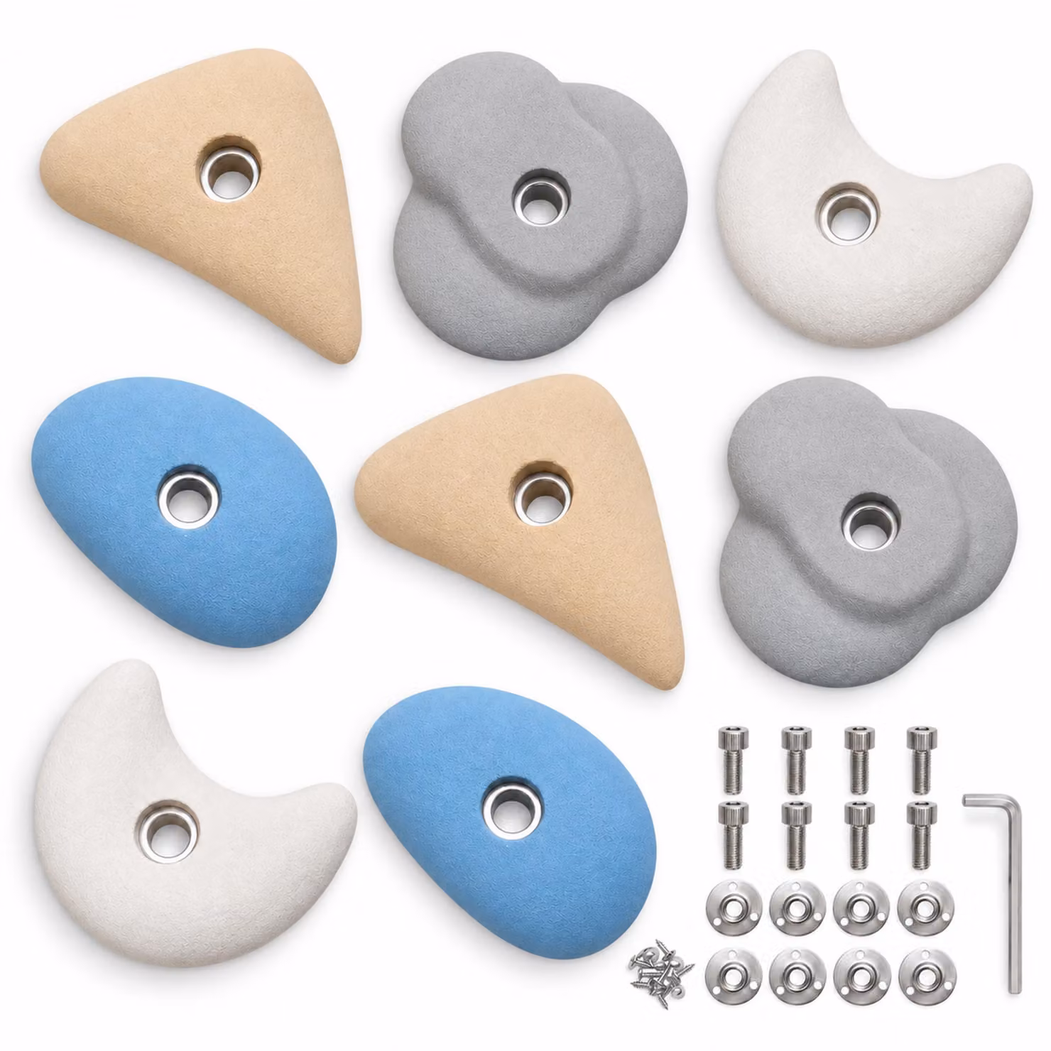 MAMOI® Prese da arrampicata, set di pietre da arrampicata da parete, prese da arrampicata per interni ed esterni, prese per bambini