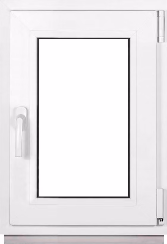 Finestra Framex per cantina Finestra in plastica Bianca Larghezza x altezza 45 x 70 cm (450 x 700 mm) doppia (32 mm) rotazione/inclinazione DIN destra - Premium - Tutte le misure