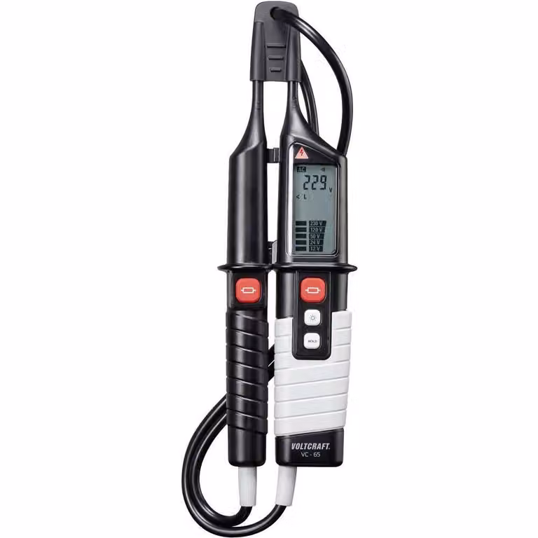VC 65 Zweipoliger Spannungsprüfer CAT III 1000 V, CAT IV 600 V Akustik, LCD, LED (VC 65)