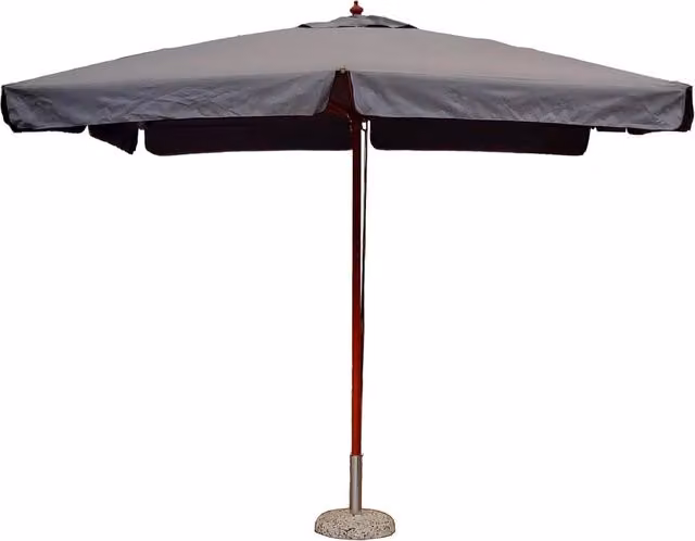 Ombrellone da Giardino GIORDANOSHOP in Legno e Poliestere Grigio 300 x 300 cm
