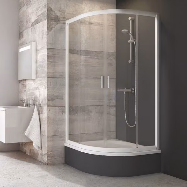 Cabina doccia RAVAK Blix BLCP4-80 SABINA bianco 175 cm doppia porta 3B240140Z1