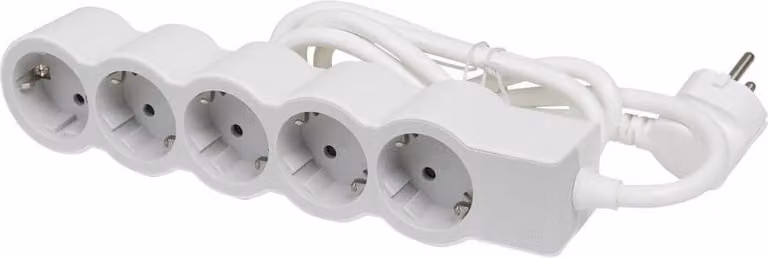 Presa multipla legrand 694571/ 5 prese/ bianco e grigio