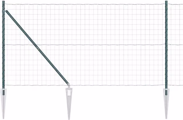 Recinzione da Giardino Design In in Acciaio e PVC Verde L: 10 m, H: 1,4 m – 1