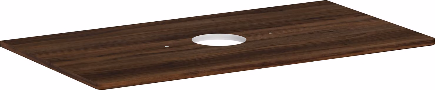 hansgrohe Xelu Q Console avec découpe ronde au centre, 980x550, pour vasque à poser, sans trou pour robinet, 54114630, 54114630