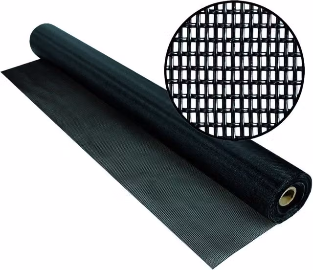 Zanzariera a rotolo in poliestere Phifer Petscreen PVC colore nero M 30 5