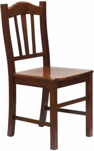 Set di 2 sedie EFFEZETA in legno massello marrone stile rustico per cucina e sala da pranzo – 1