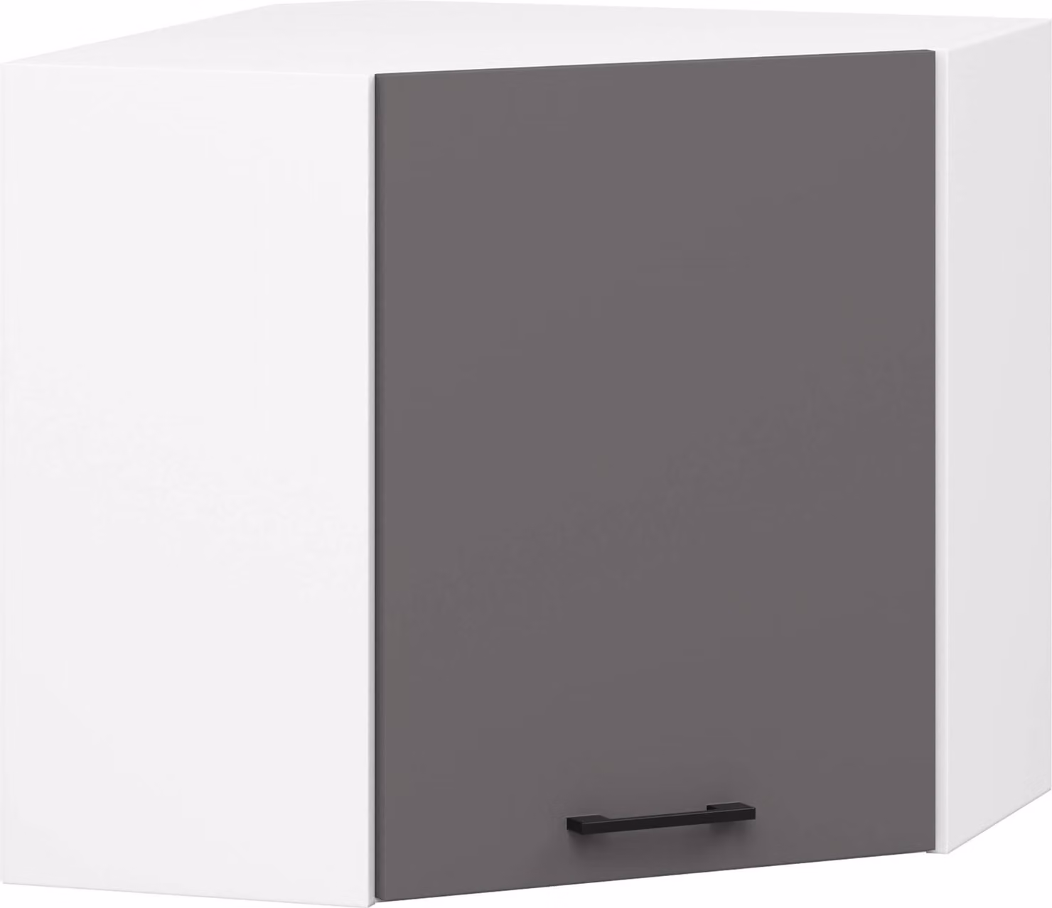 raumhirsch: Pensile da cucina angolare OLIWIA, 60x60 cm, mobiletto a parete con 1 anta, finitura opaca, altezza 58 cm