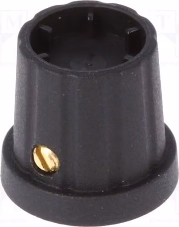2 manopole rotative, diametro albero: 6,35 mm, con flangia Kuntoff, dimensioni: 16,5 x 19,2 mm, codice prodotto: CL178887