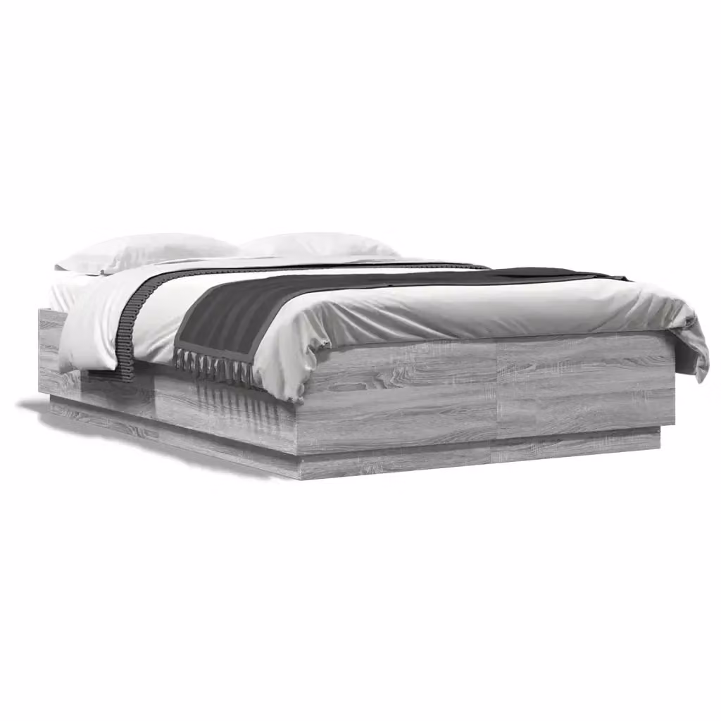 Giroletto Sonoma grigio vidaXL in legno multistrato L/P/H: 150 x 200 x 40 cm – 2