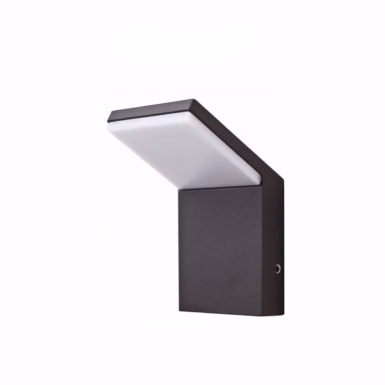 Applique a led da parete IP54 9W Nero 2200K/2700K/3000K On/Off - Senza sensore