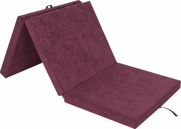 Materasso pieghevole "BEN" - 195×80×8 cm - pieghevole, rivestimento lavabile, tessuto Aloba, come letto per gli ospiti, tappetino da allenamento o pouf | PillowPrim