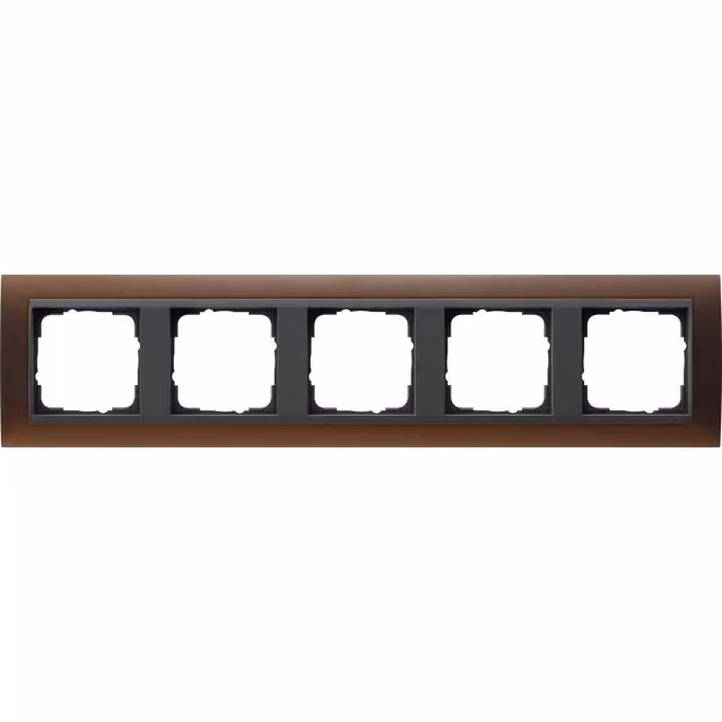 Gira 021513 Cornice di copertura a 5 moduli per Gira Event Opak antracite marrone scuro