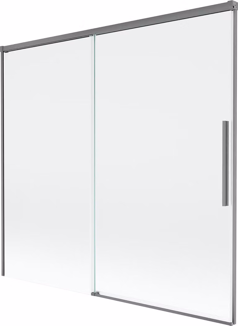 Mexen Rox paravento per doccia a 2 ante scorrevole 170 x 150 cm, trasparente, gun metal - 8C9-170-001-95-00