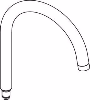 Hansgrohe Axor Uno 2 bocca per lavello cromo