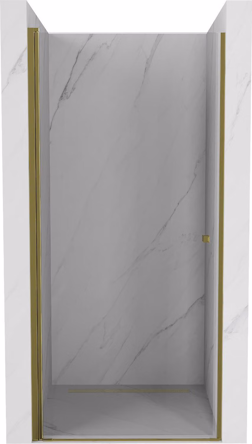 Mexen Pretoria porte doccia a battente 70 cm, trasparente, dorato - 852-070-000-50-00