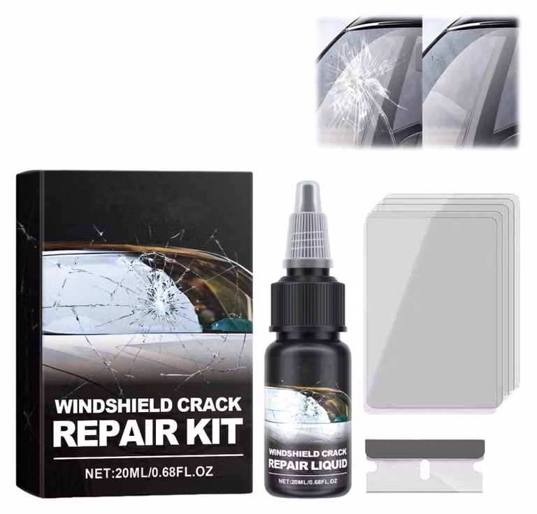 Kit professionale per la riparazione di danni al parabrezza