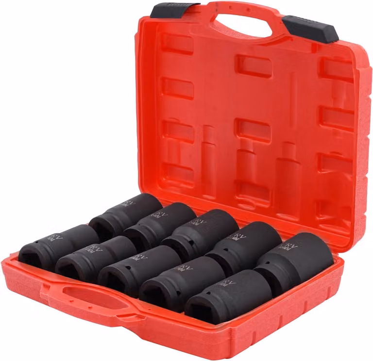 Set di cacciaviti a percussione, 10 pezzi, da 24 a 46 mm, multifunzione, per camion