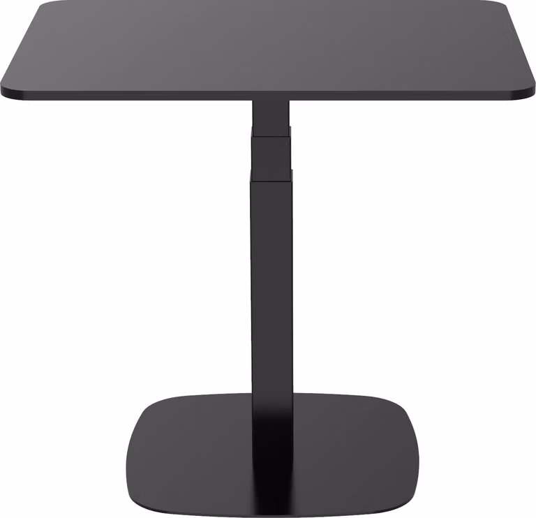Lykke mobile standing desk L200, elettrico, nero, 90 x 55 cm