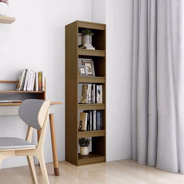 Libreria/Divisorio vidaXL in Massello di Pino Colore Ambra L 40 cm, P 30 cm, H 167,5 cm