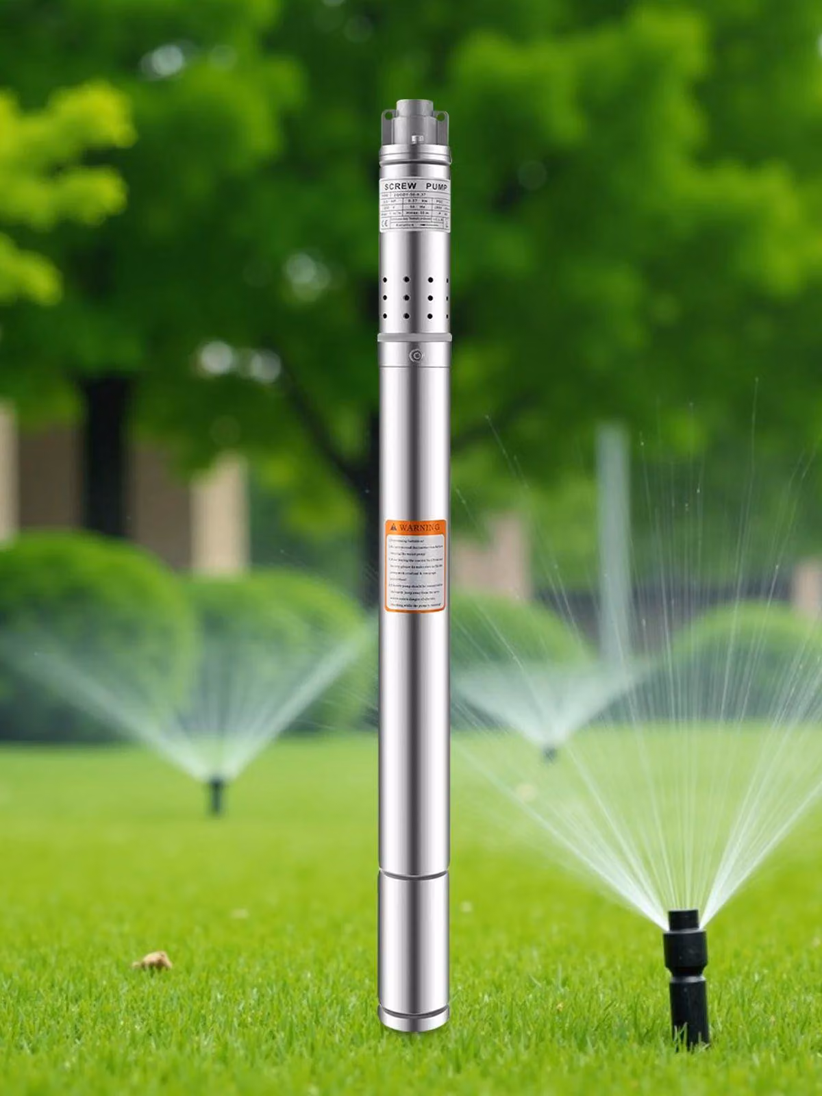 Pompa sommergibile per pozzi profondi - 220 V - Potenza 0,37 kW - Acciaio inossidabile