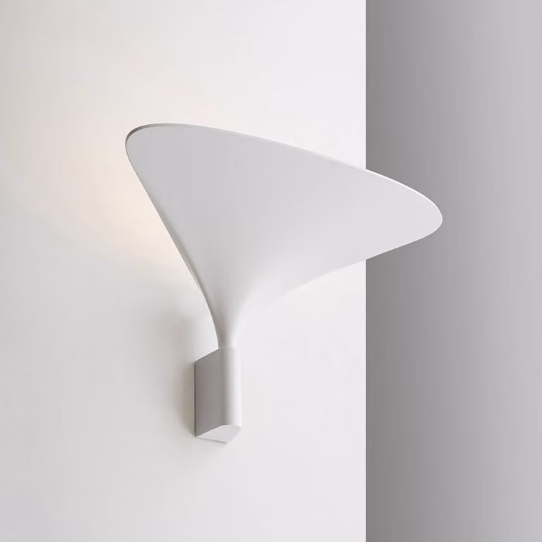 Rotaliana Applique da parete Sunset W0, dimmerabile, Bianco / Opale, Soggiorno / Sala da pranzo, Alluminio, Design, Applique