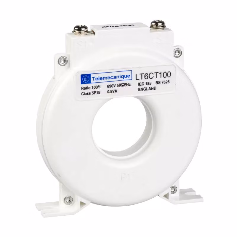 Trasformatore di corrente Schneider Electric TeSys T LT6CT, 100/1 A, precisione: classe 5p LT6CT1001