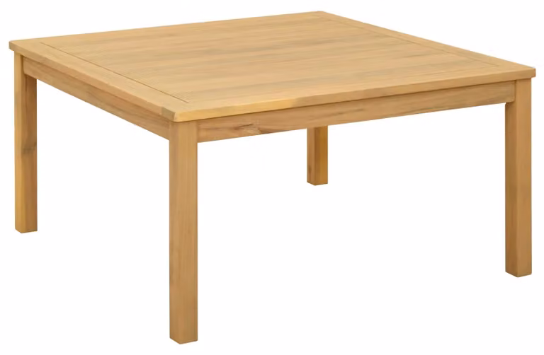 Tavolino da salotto Acacia chiaro 85 x 85 x 45 cm