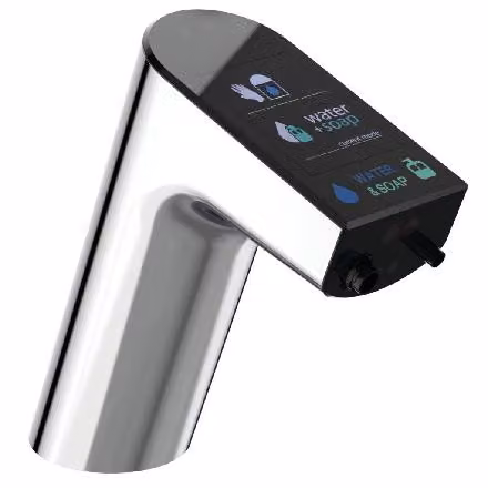 Ideal Standard Intellimix - Miscelatore per lavabo a sensore con dispenser di sapone integrato, cromo A7488AA