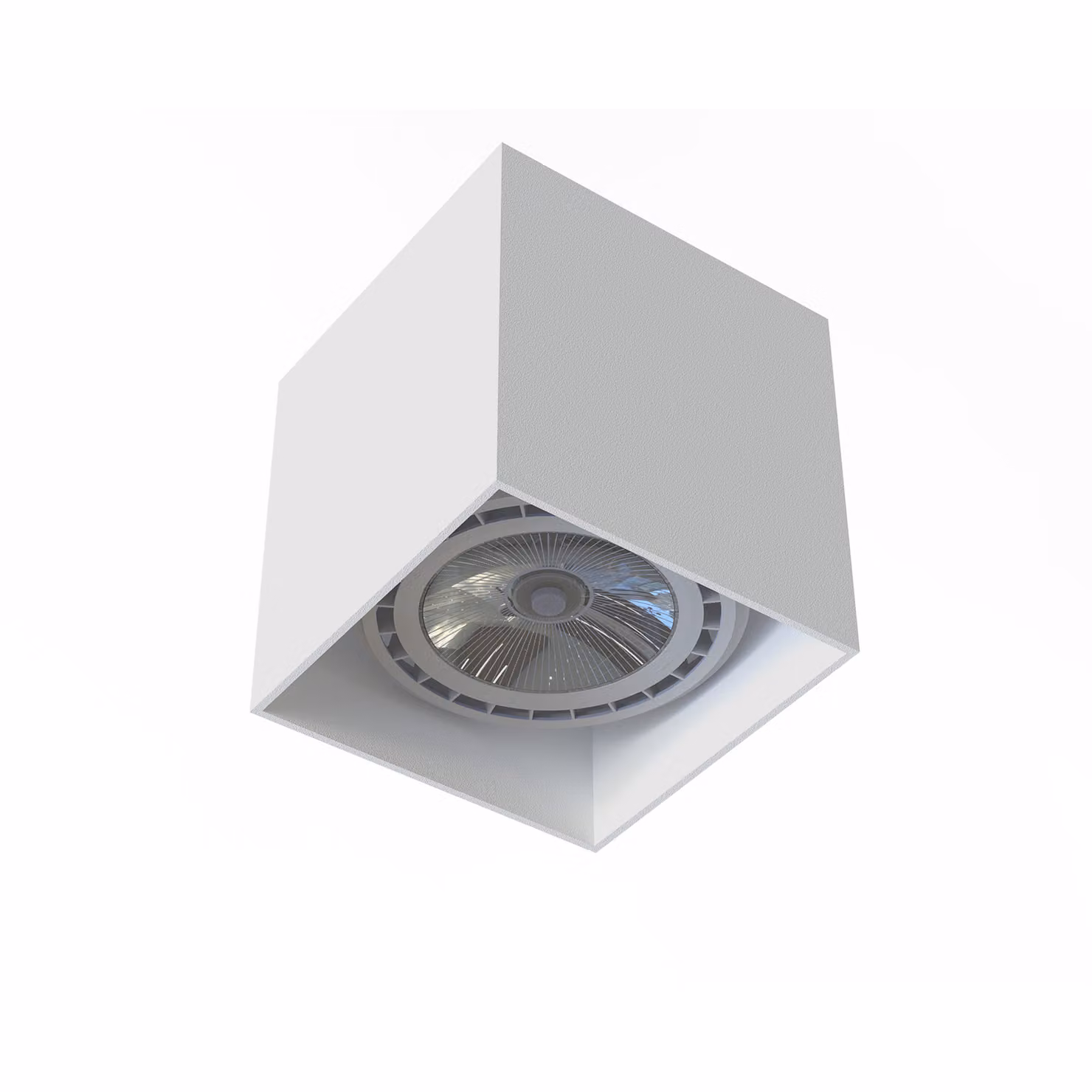 Faro spot COBBLE bianco 1xES111x75W in alluminio, dimensioni: 12,5x12x12 cm, IP20, Nowodvorski Lighting