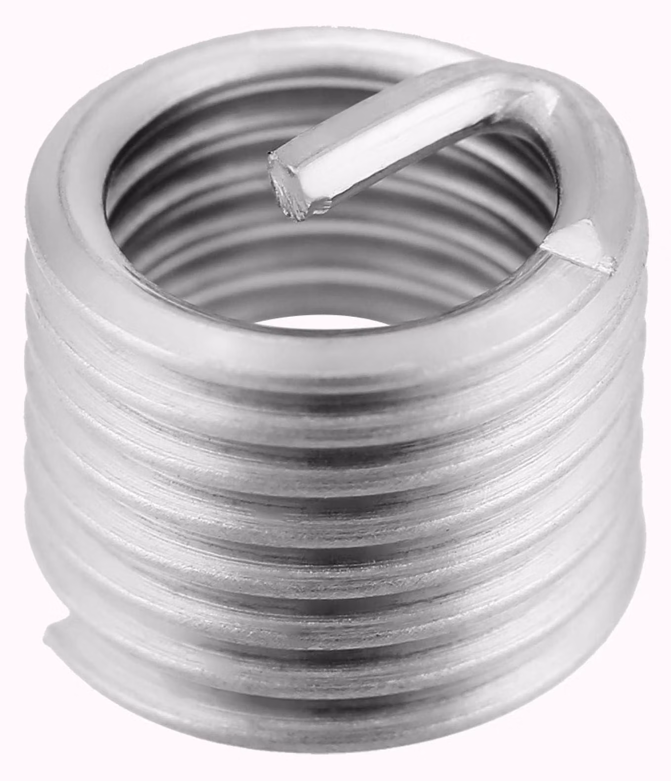 Inserti filettati in acciaio inossidabile - A spirale - 50 pezzi - Filettatura M8 x 1,25 x 1,5D - Prestazioni di connessione migliorate - Protezione del filetto - Inserti filettati
