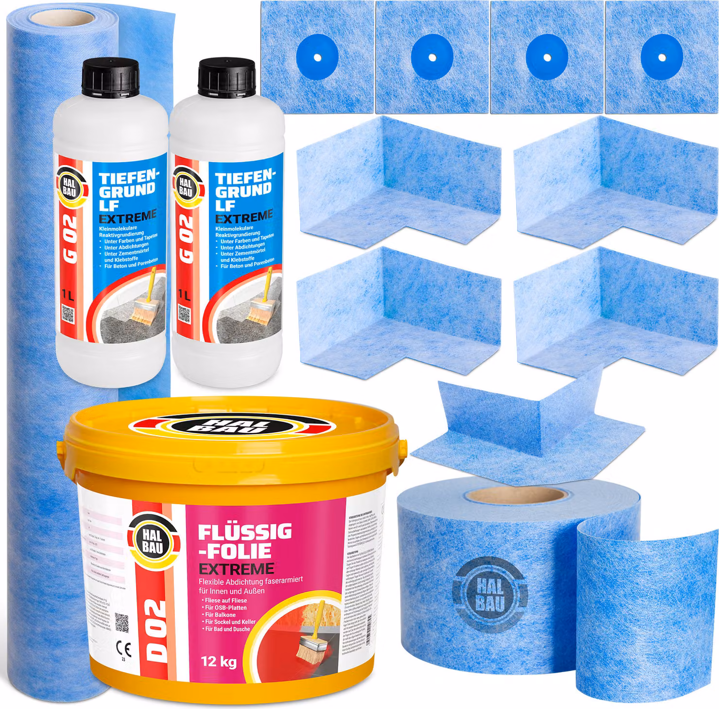 Kit di sigillatura per esterni e interni, membrana liquida, nastro sigillante, angolari sigillanti, membrana impermeabilizzante, fondo sigillante H322