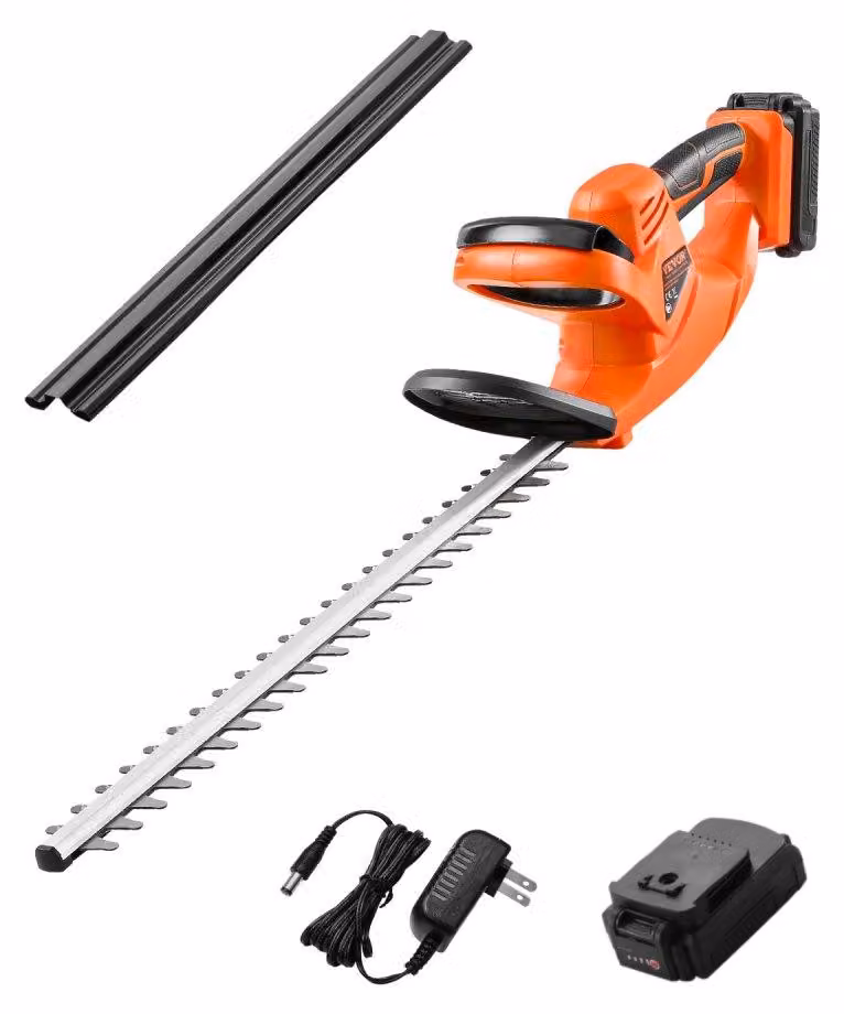 Potatore elettrico a batteria, senza fili - 20 V, 2 Ah - lama a doppio taglio da 51 cm