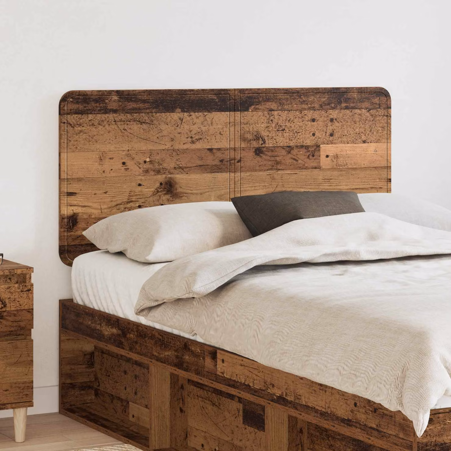 Testiera per letto moderna vidaXL in legno ingegnerizzato color marrone
