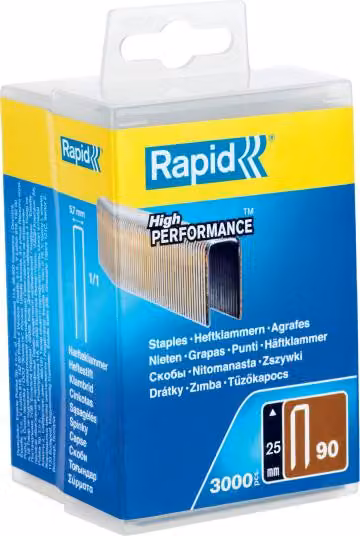 Staples Rapid 90/25, 3000 pcs., plastic